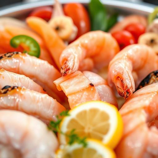 Plato de mariscos frescos en Sabores del Sol, mostrando la calidad de los ingredientes utilizados
